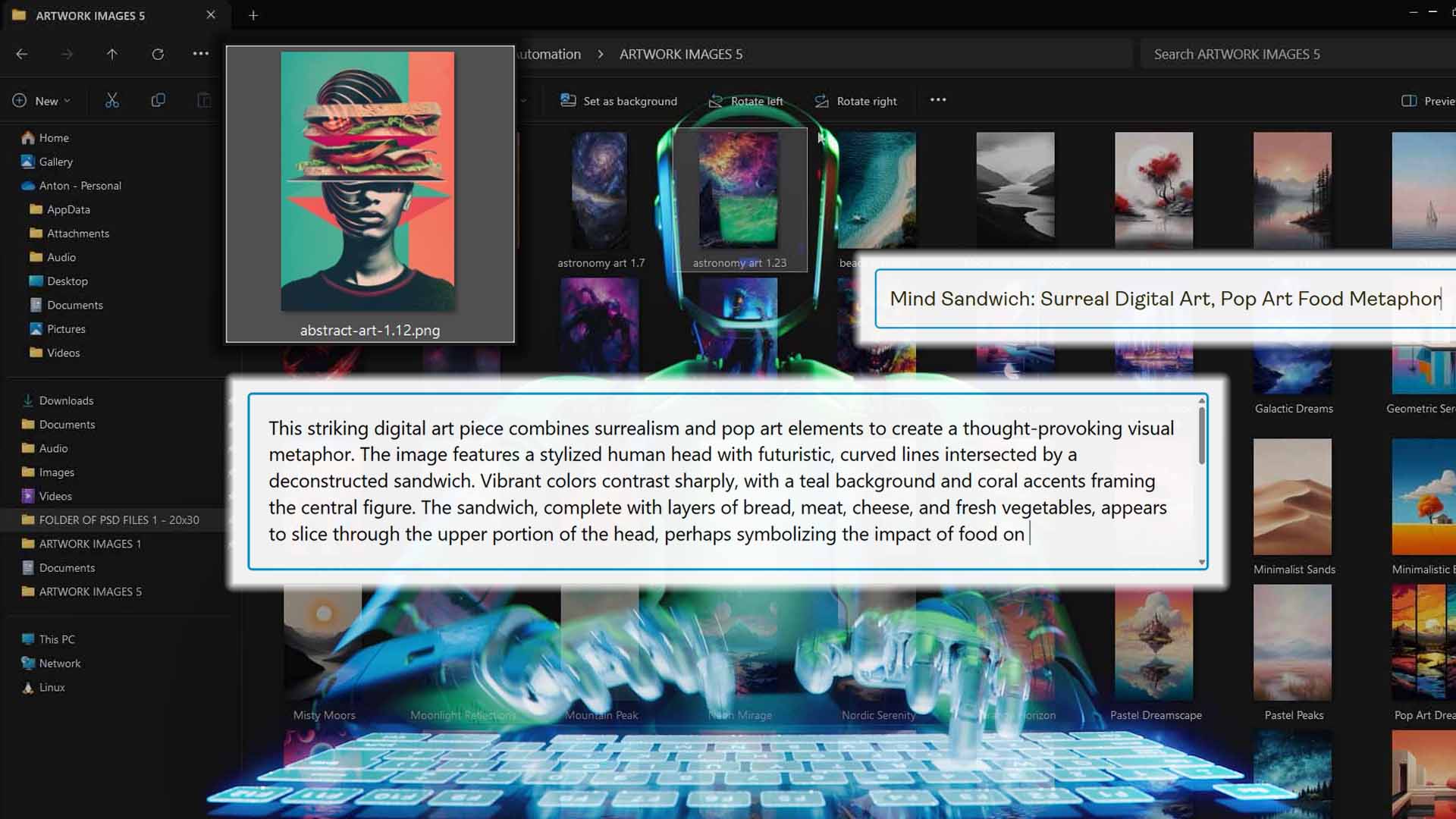 AI image recognition being used to write SEO-optimized titles, descriptions and tags for print-on-demand products, in bulk, via the Bulk POD Product Creator.