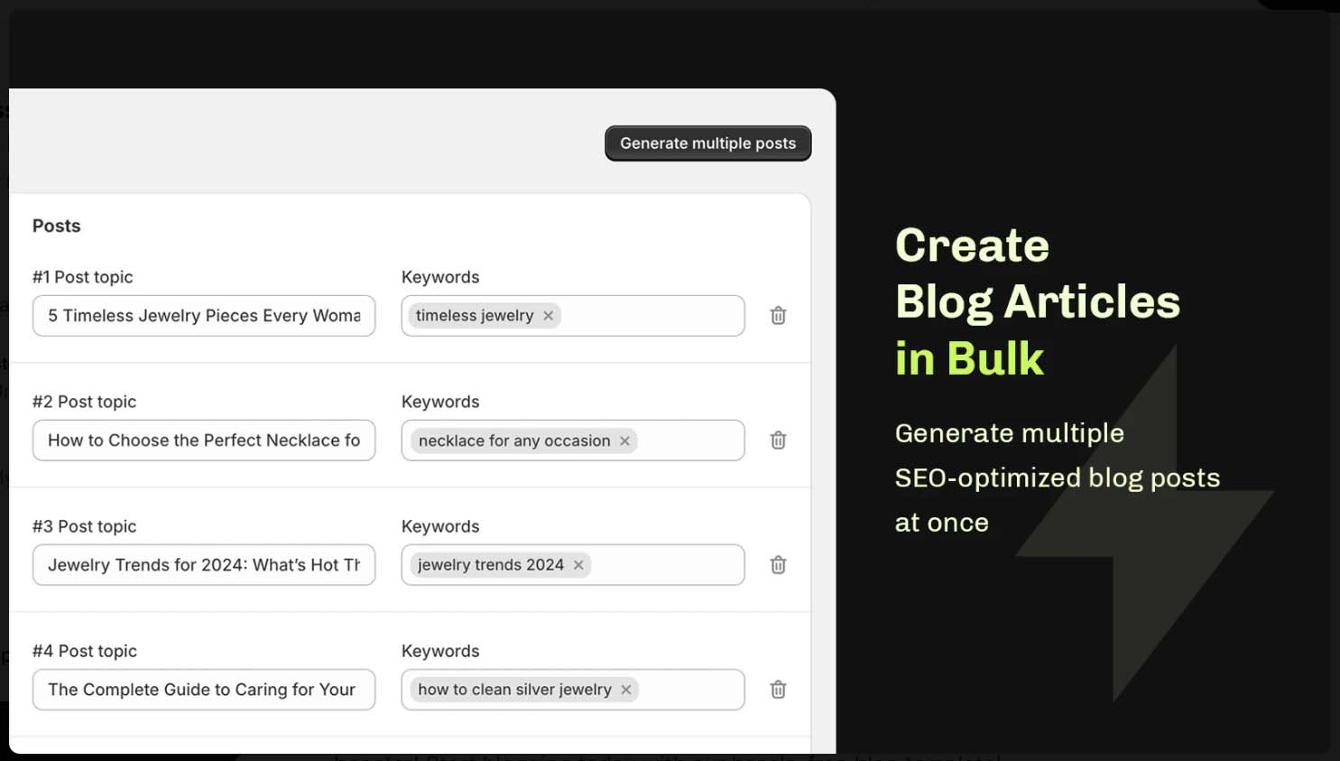 Essential AI SEO Shopify App: Automated AI-powered blog posting.
