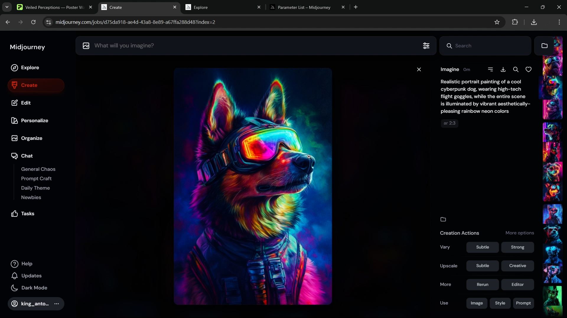 AI artwork image generated by Midjourney, example.