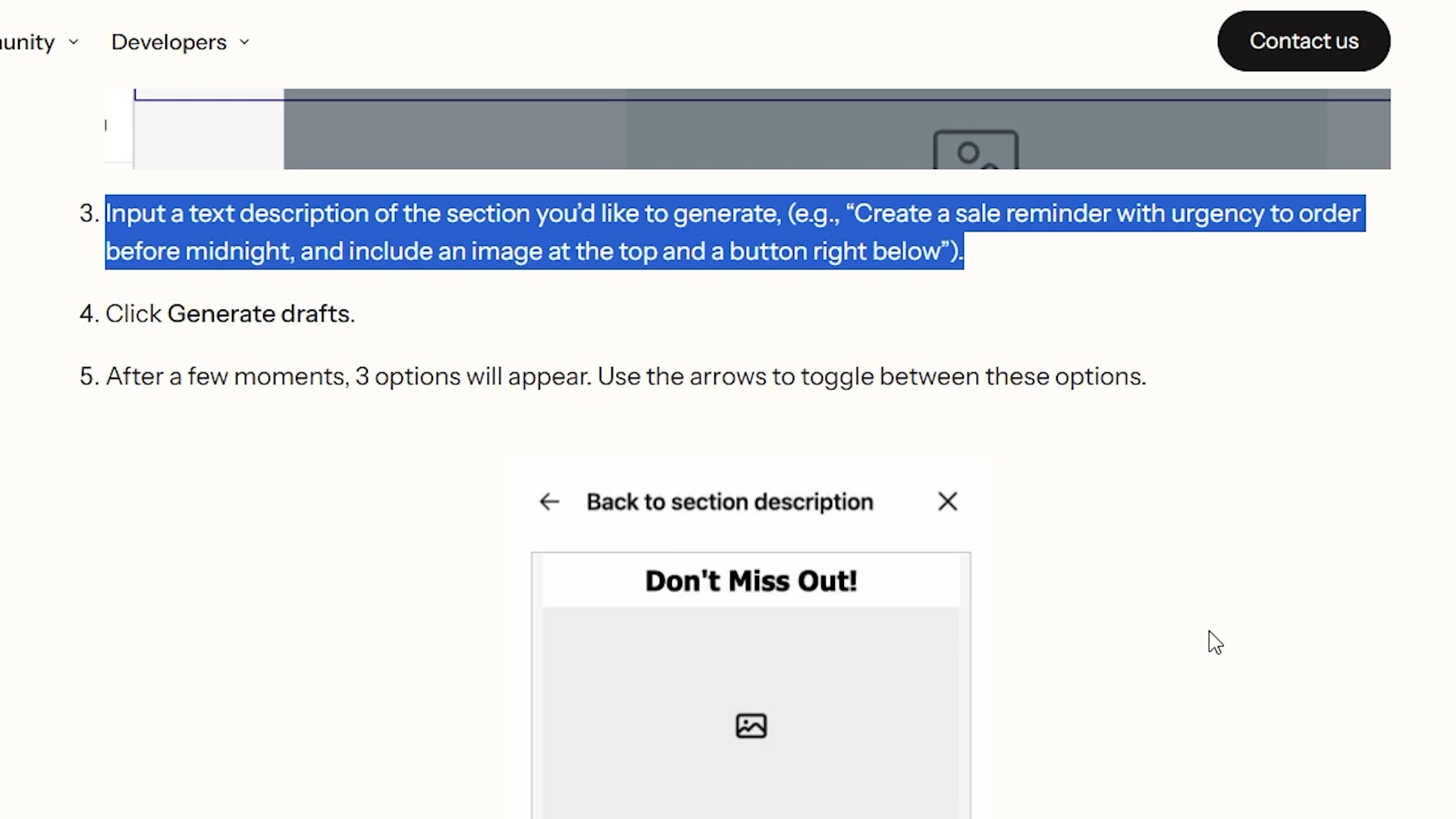 Klaviyo: AI email marketing screenshot example