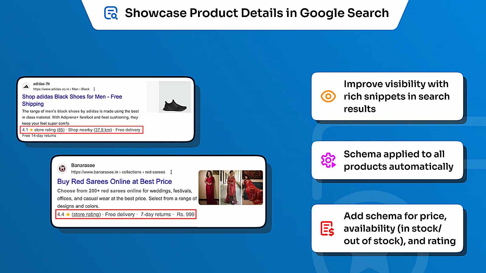Webrex: SEO Schema & JSON-LD app for Shopify, screenshot.